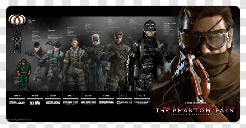 Metal Gear Solid V: The Phantom Pain 4: Guns Of Patriots Solid: Twin Snakes - Mercenary Transparent PNG