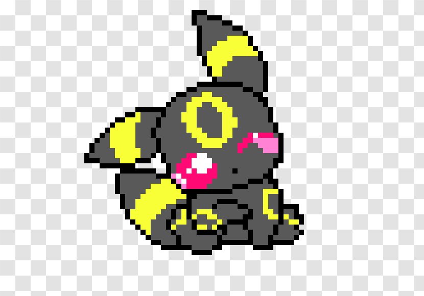 Pokémon Yellow Pikachu HeartGold And SoulSilver Pixel Art - Umbreon Transparent PNG