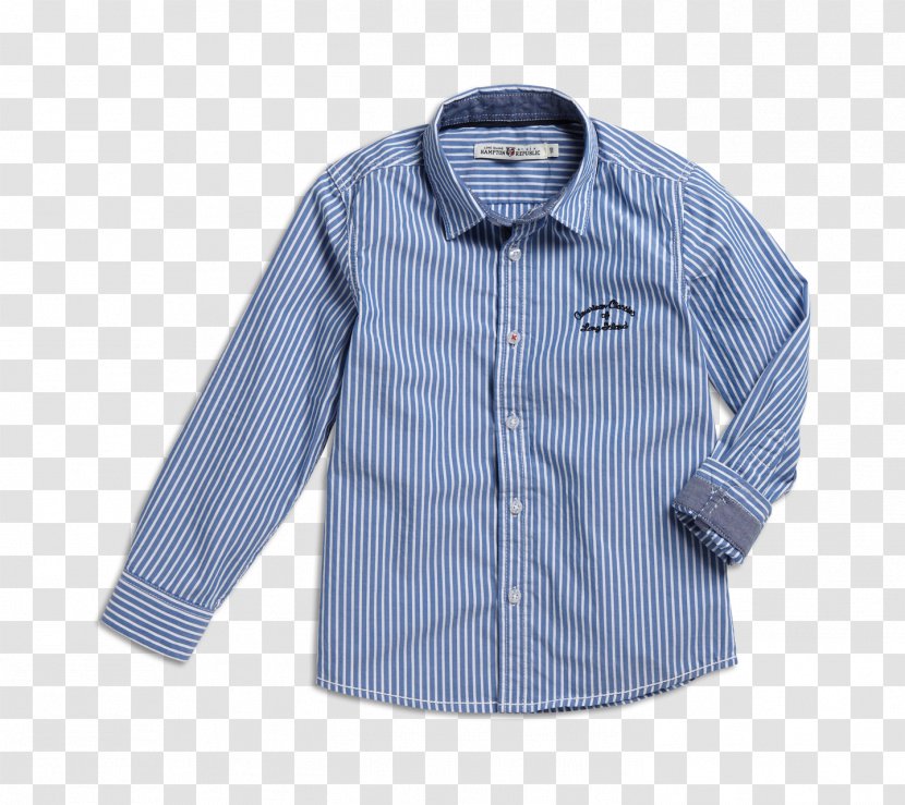 Dress Shirt Sleeve Button Collar - Cobalt - Rebublic Transparent PNG