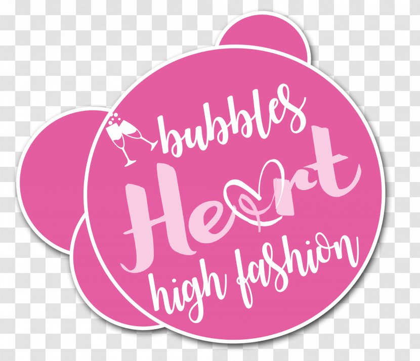 Logo Pink M Brand Font - Heart Bubbles Transparent PNG