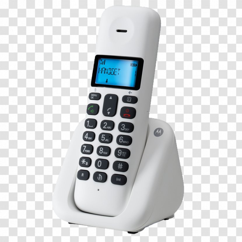Motorola T311 Hardware/Electronic Cordless Telephone Digital Enhanced Telecommunications Home & Business Phones - Electronics - Manos Transparent PNG