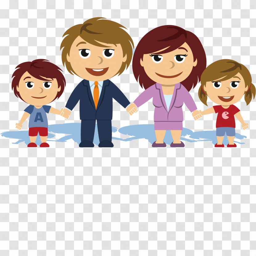Cartoon Family Photography Illustration - Flower - Cute Transparent PNG