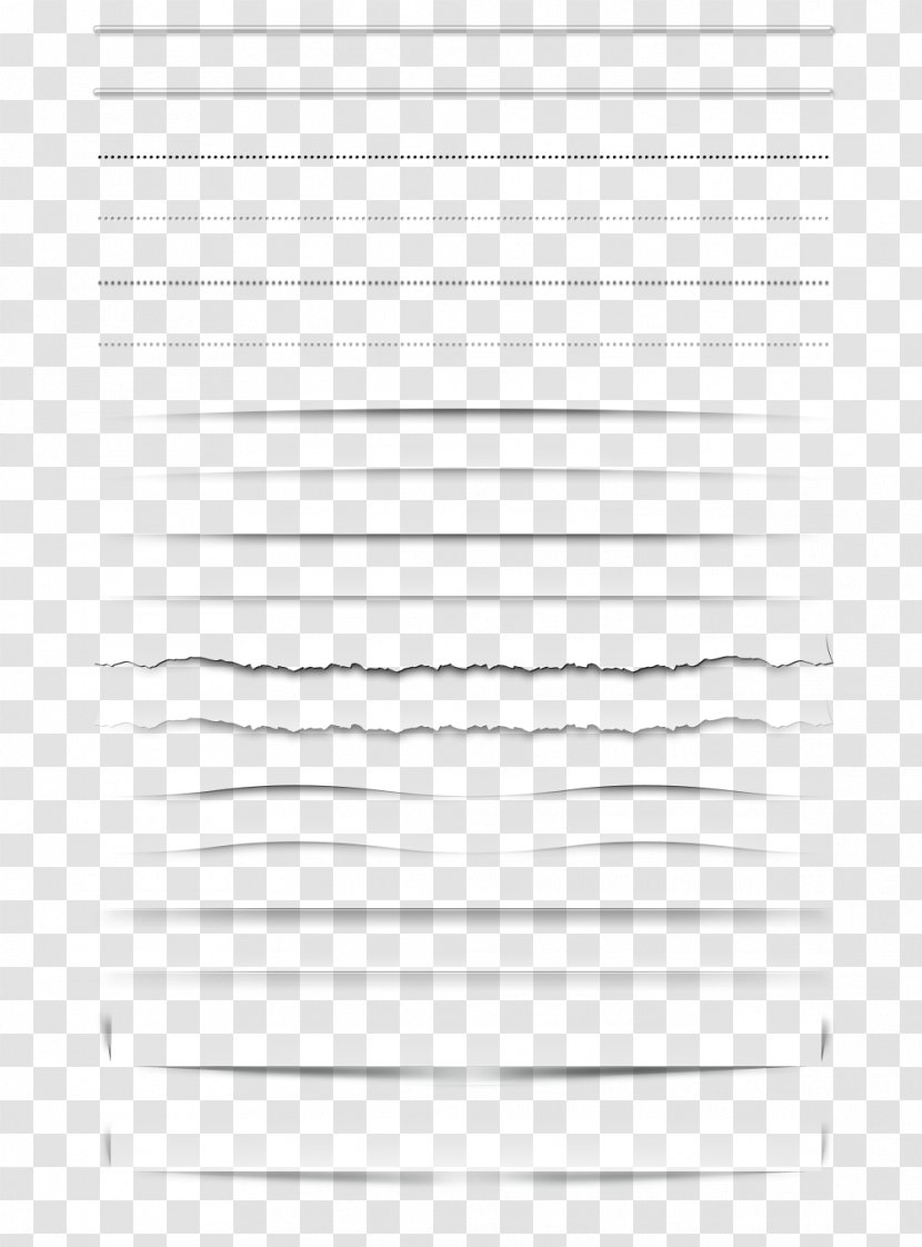 Computer File - Black And White - Page Useful Dividing Line Edge Transparent PNG