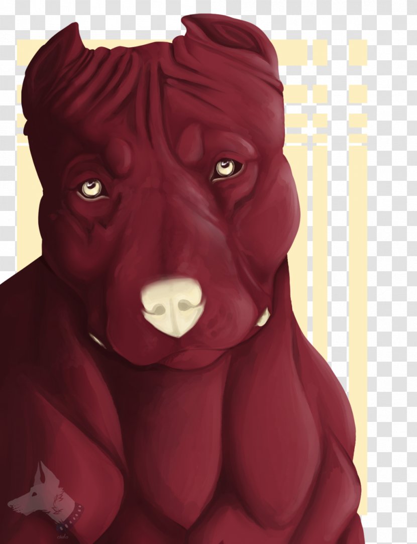 Snout Mouth Maroon Character Animated Cartoon - Face - Cane Corso Transparent PNG