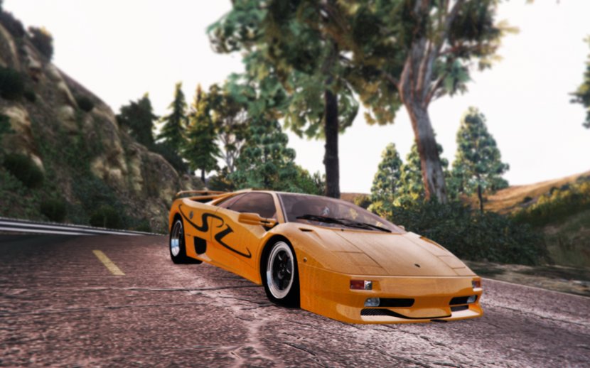 Grand Theft Auto V Lamborghini Diablo Sports Car - Gallardo Transparent PNG