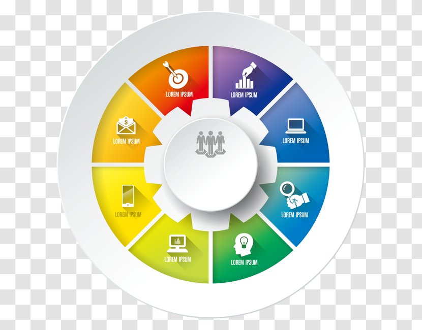 Infographic Chart Circle Solid Geometry - Triangle - PPT Transparent PNG