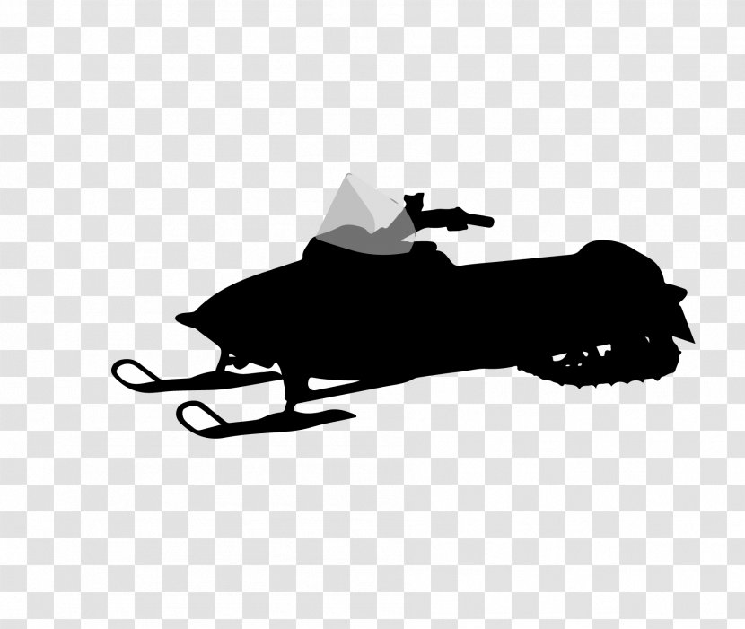 Snowmobile Clip Art - Continuous Track - Black Snow Cart Material Transparent PNG