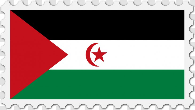 Flag Of Western Sahara Sahrawi Arab Democratic Republic - Triangle Transparent PNG