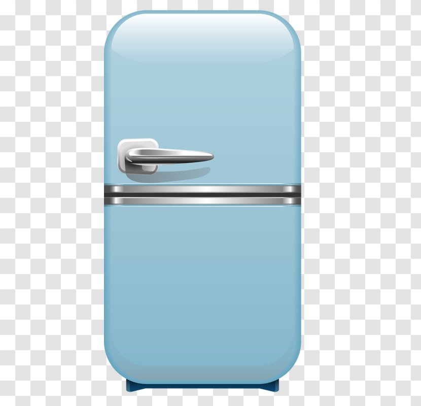 Refrigerator Drawing Clip Art - Blue Door Transparent PNG