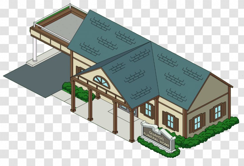 Building House Facade Floor Plan Funeral Home - Family Guy The Quest For Stuff Transparent PNG