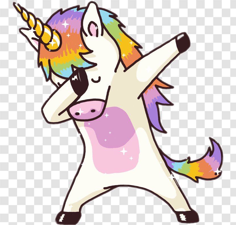 T-shirt Dab Dance Magic Unicorn - Horn Transparent PNG