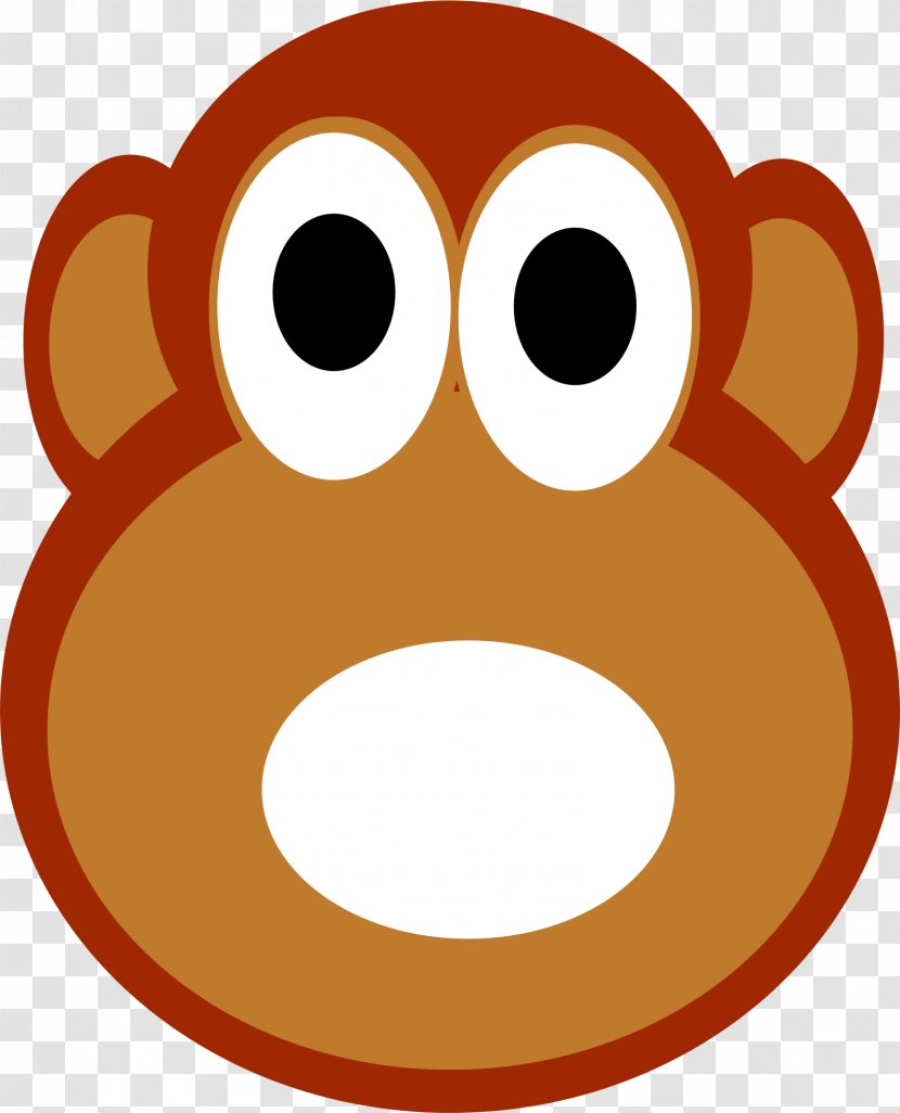 Snout Nose Cartoon Area Clip Art - Monkey Transparent PNG