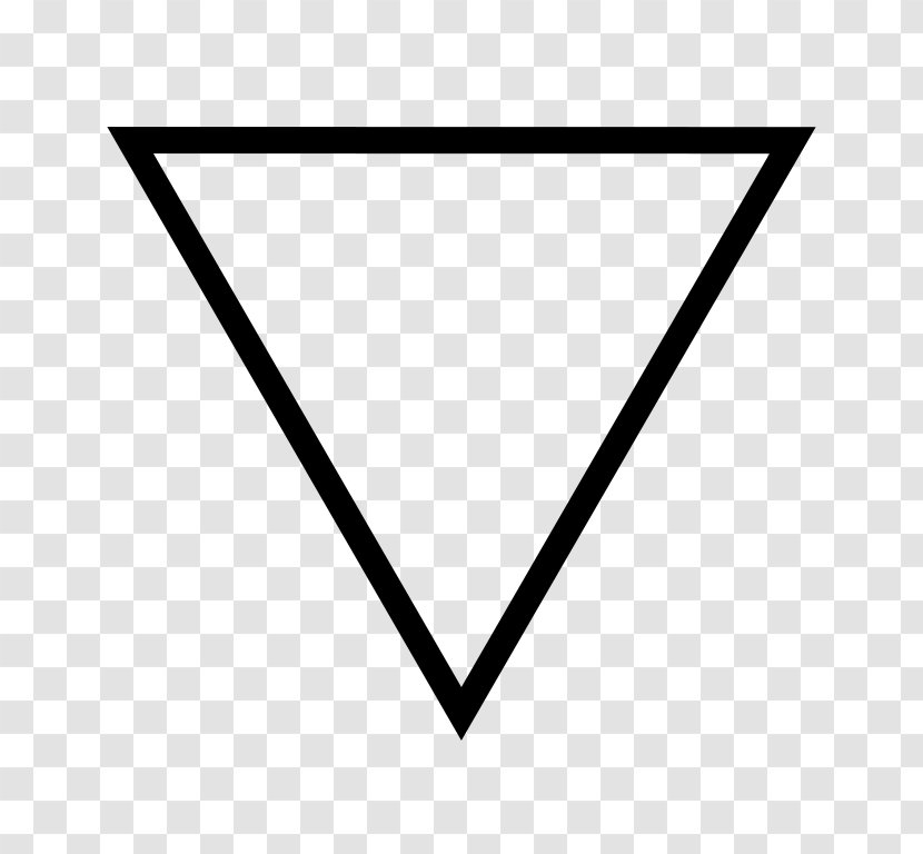 Water Alchemical Symbol Classical Element Alchemy - Triangle - Symbolize Transparent PNG