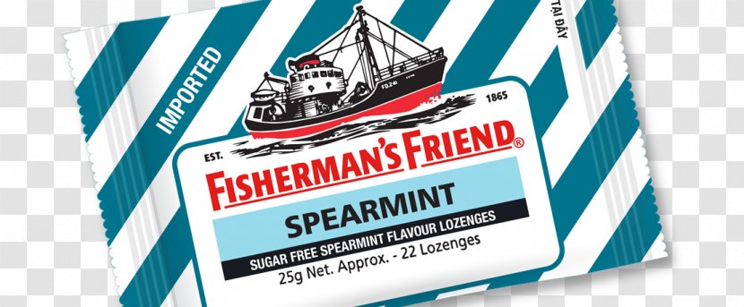Fisherman's Friend Mentha Spicata Candy Mint Taste - Advertising - Sore Throat Transparent PNG