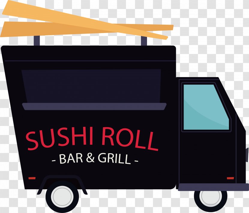 Sushi Fast Food - Product Design - Black Car Transparent PNG