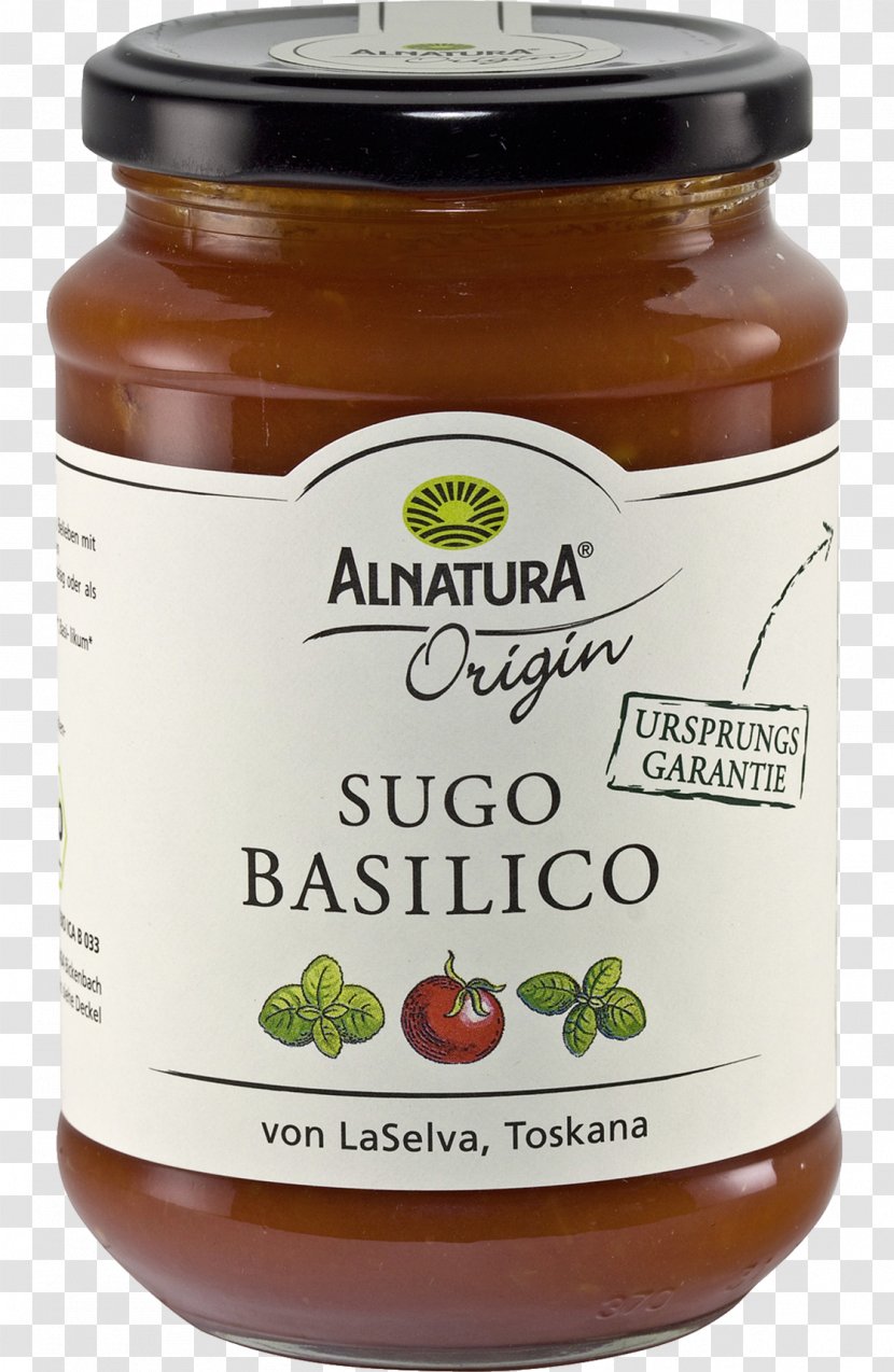 Chutney Pesto Alnatura Sugo Basil - Chocolate Spread Transparent PNG