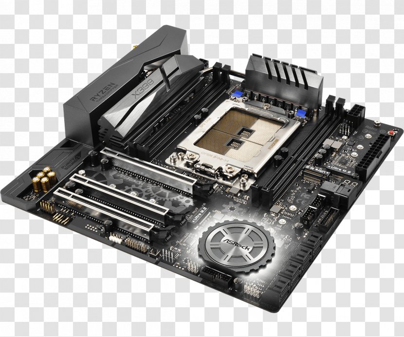 MicroATX Socket TR4 Motherboard CPU - Computer Component - Amd Crossfirex Transparent PNG