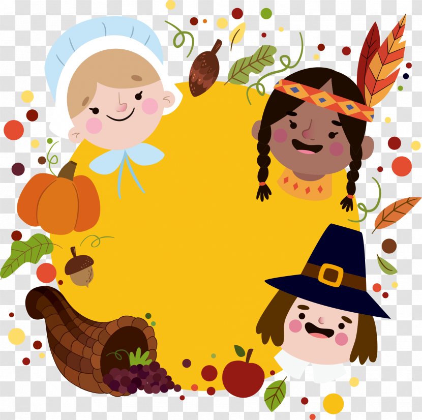 Thanksgiving Clip Art - Happiness - Kids Transparent PNG
