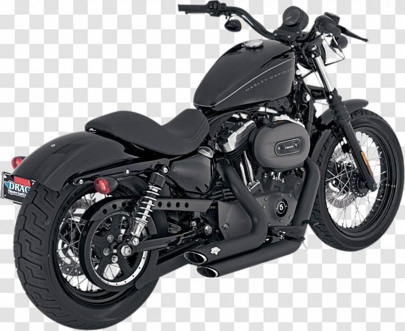 Exhaust System Car Harley-Davidson Sportster Motorcycle - Indian Transparent PNG