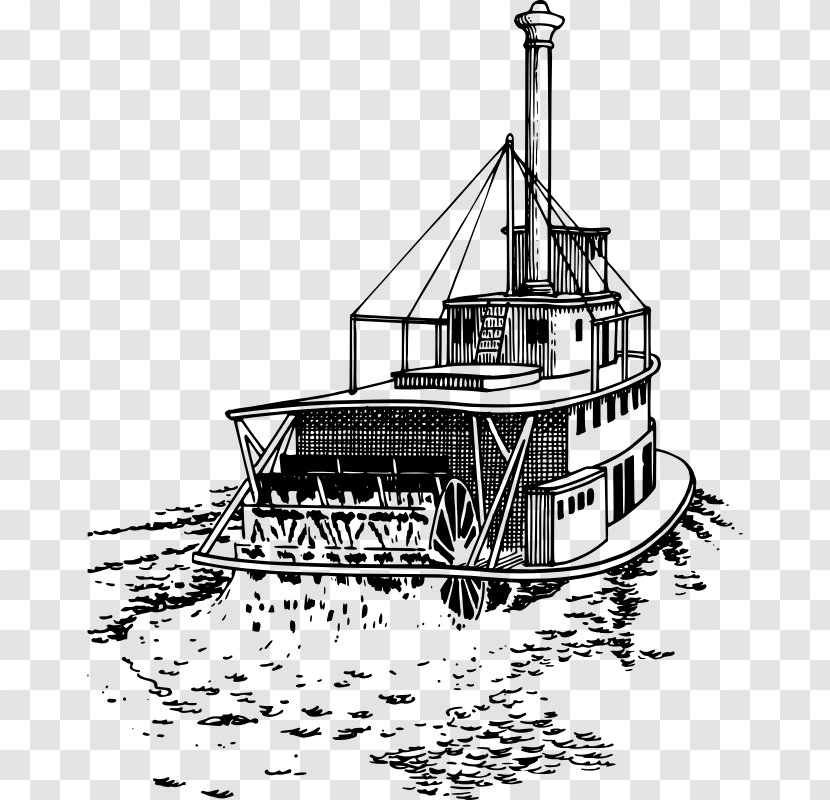 Paddle Steamer Coloring Book Steamboat - Fishing Vessel Transparent PNG
