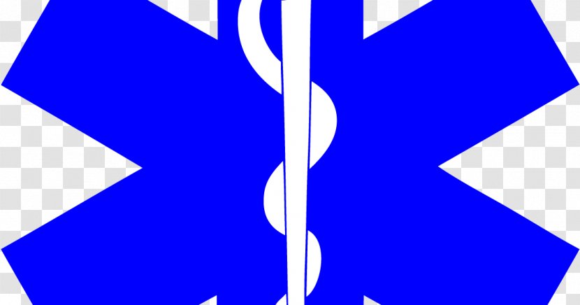 Emergency Medical Technician Star Of Life Decal Services Sticker - Blue - Partnering Program Transparent PNG