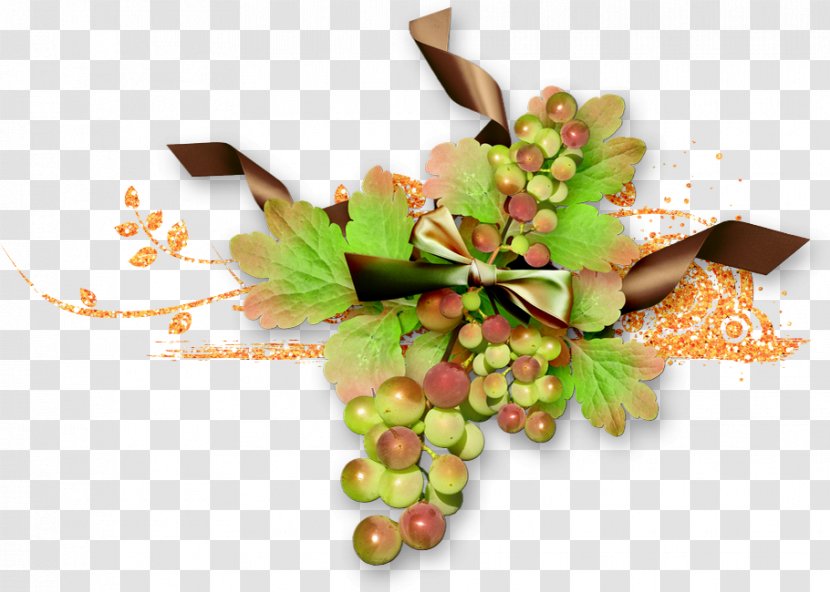 Autumn Fruit Grape Leaf Transparent PNG