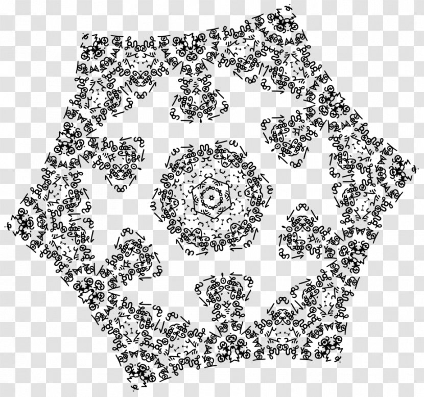 Symbol Art Gear - Black And White - Hollow Pattern Transparent PNG
