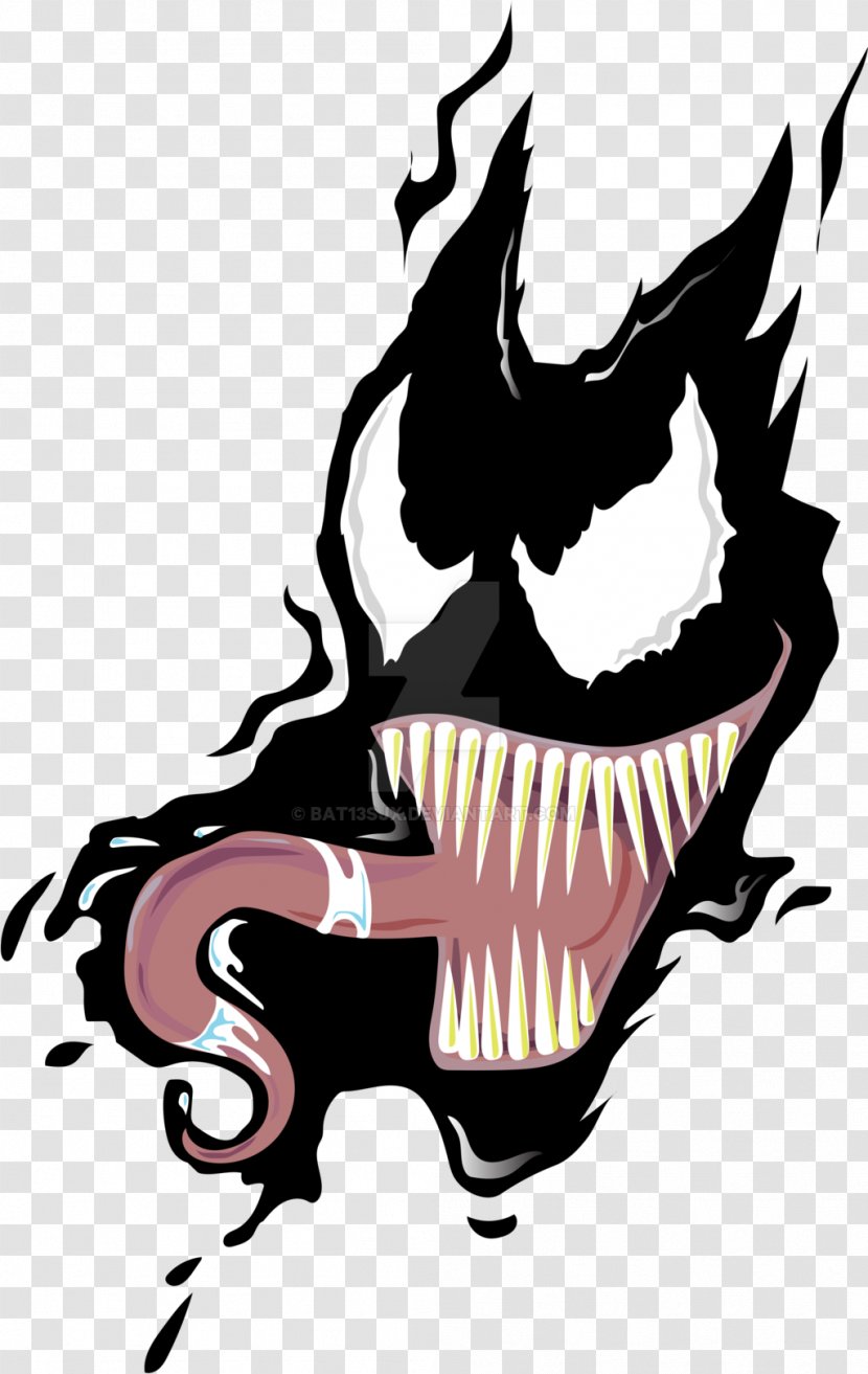 Spider-Man Venom Symbiote Clip Art - Free Content - Face Cliparts Transparent PNG