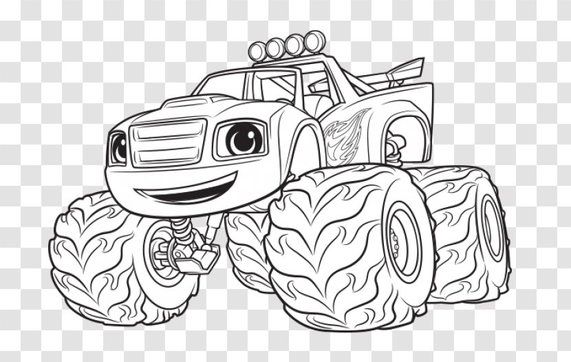 Darington Coloring Book Child Nickelodeon Nick Jr. - Monster Truck Transparent PNG