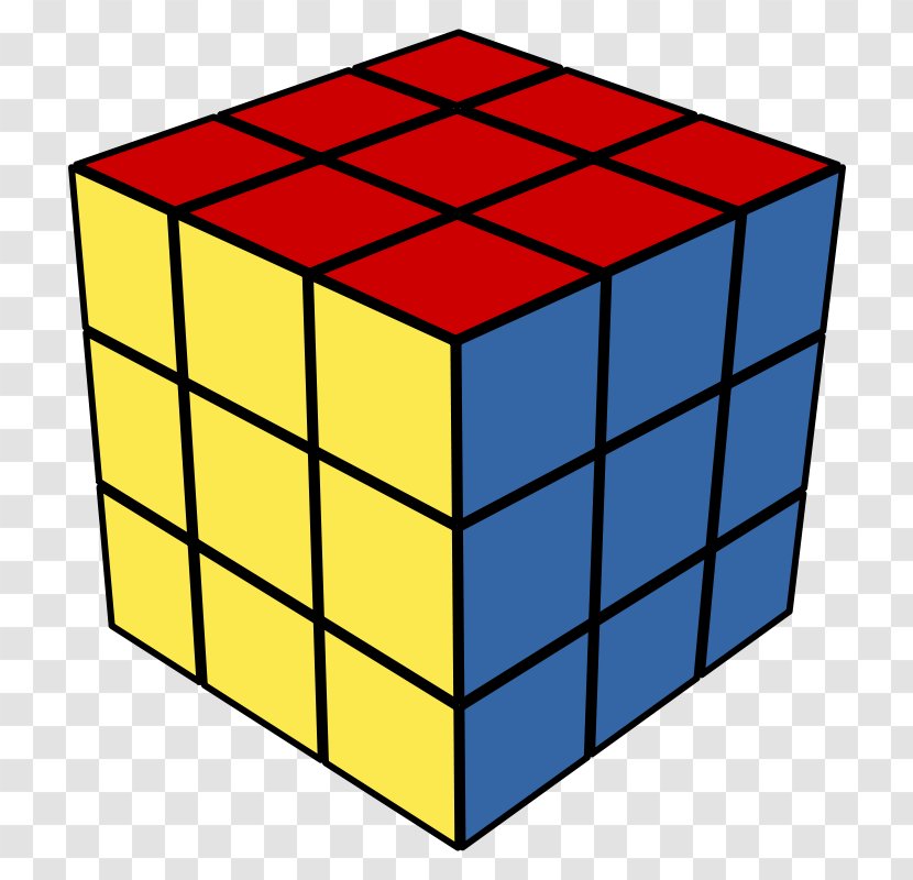 Rubiks Cube Three-dimensional Space Clip Art - Symmetry - 3d Shape Clipart Transparent PNG