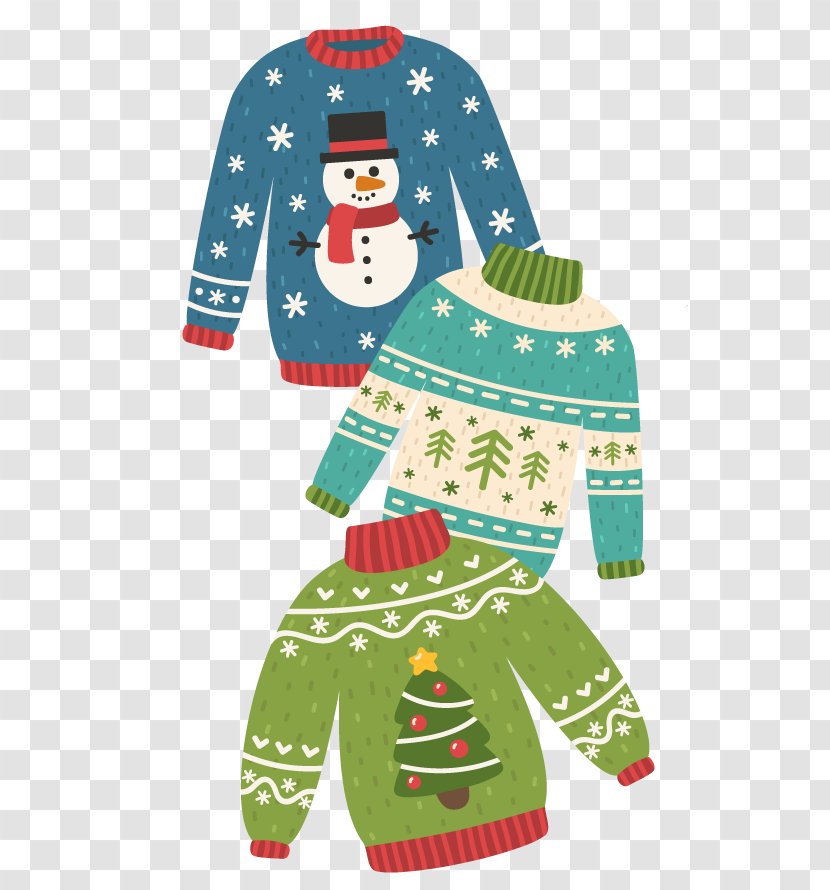 Christmas Ornament Sleeve Sweater Textile Clothing - Vail Transparent PNG