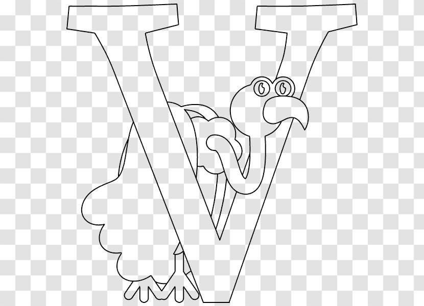 English Alphabet Clip Art Thumb /m/02csf - Heart - Vulture Sketch Transparent PNG