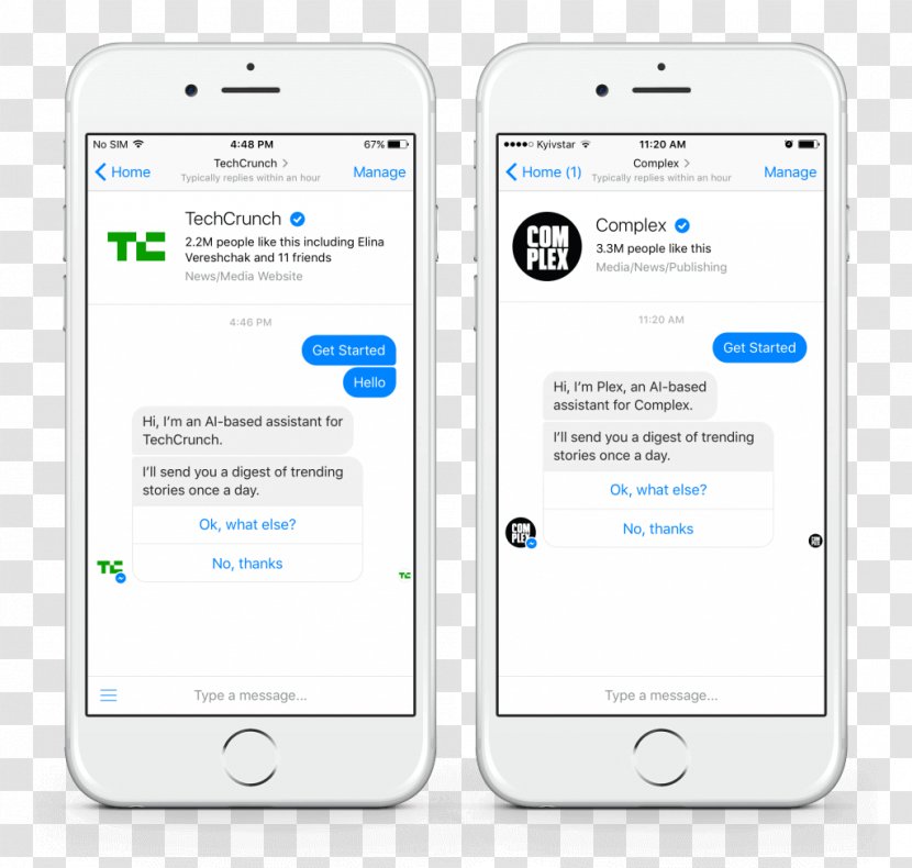 Smartphone Chatbot Internet Bot Online Chat - Facebook Messenger Transparent PNG