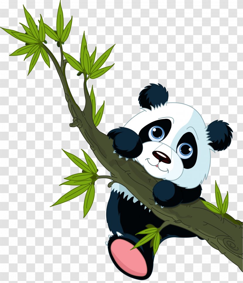Giant Panda Sticker Wall Decal Red - Drawing Transparent PNG