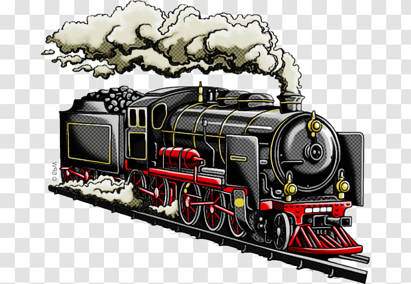 Steam Engine Locomotive Transport Train Vehicle Transparent PNG