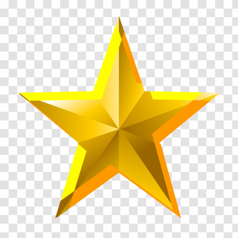 Star 3D Computer Graphics Clip Art - Fivepointed Transparent PNG