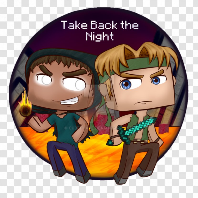 Take Back The Night Minecraft Fan Art Herobrine - Flower - Back? Transparent PNG