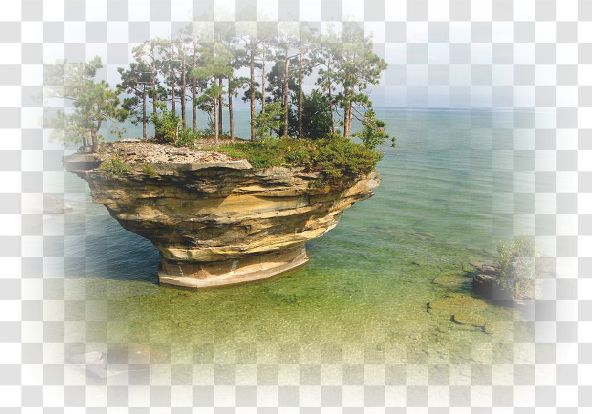 Turnip Rock Port Austin Lake Huron Pointe Aux Barques Township Chapel Transparent PNG