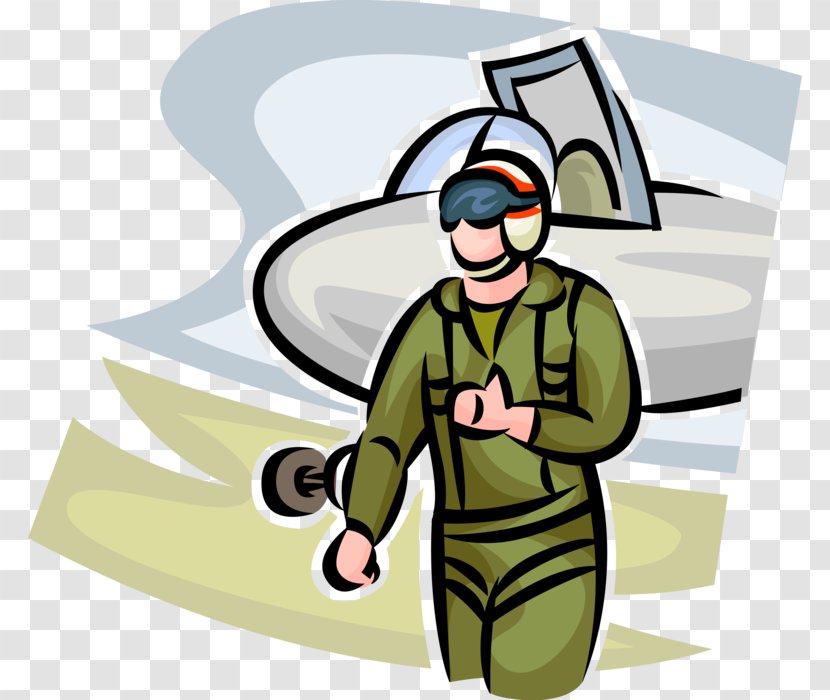 Clip Art Fighter Pilot Aviator Badge Military Air Force - Solider Transparent PNG