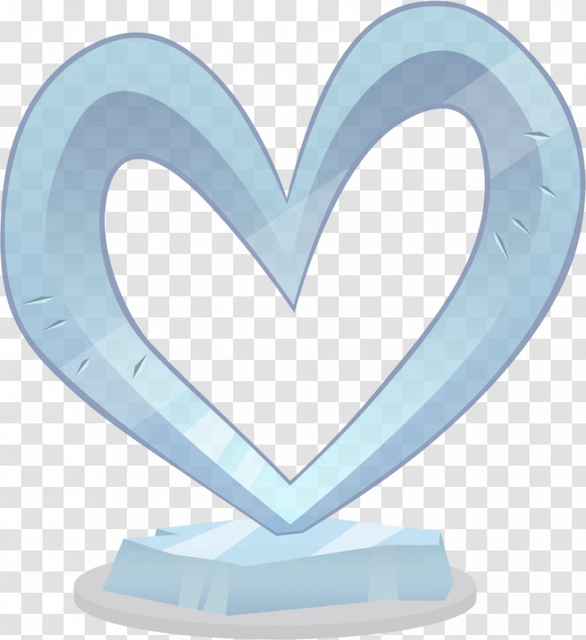 Ice Sculpture - Heart - Smooth Vector Transparent PNG