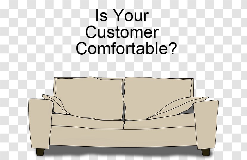 Sofa Bed Couch Chair Line Angle - Furniture - Comfortable Vector Transparent PNG