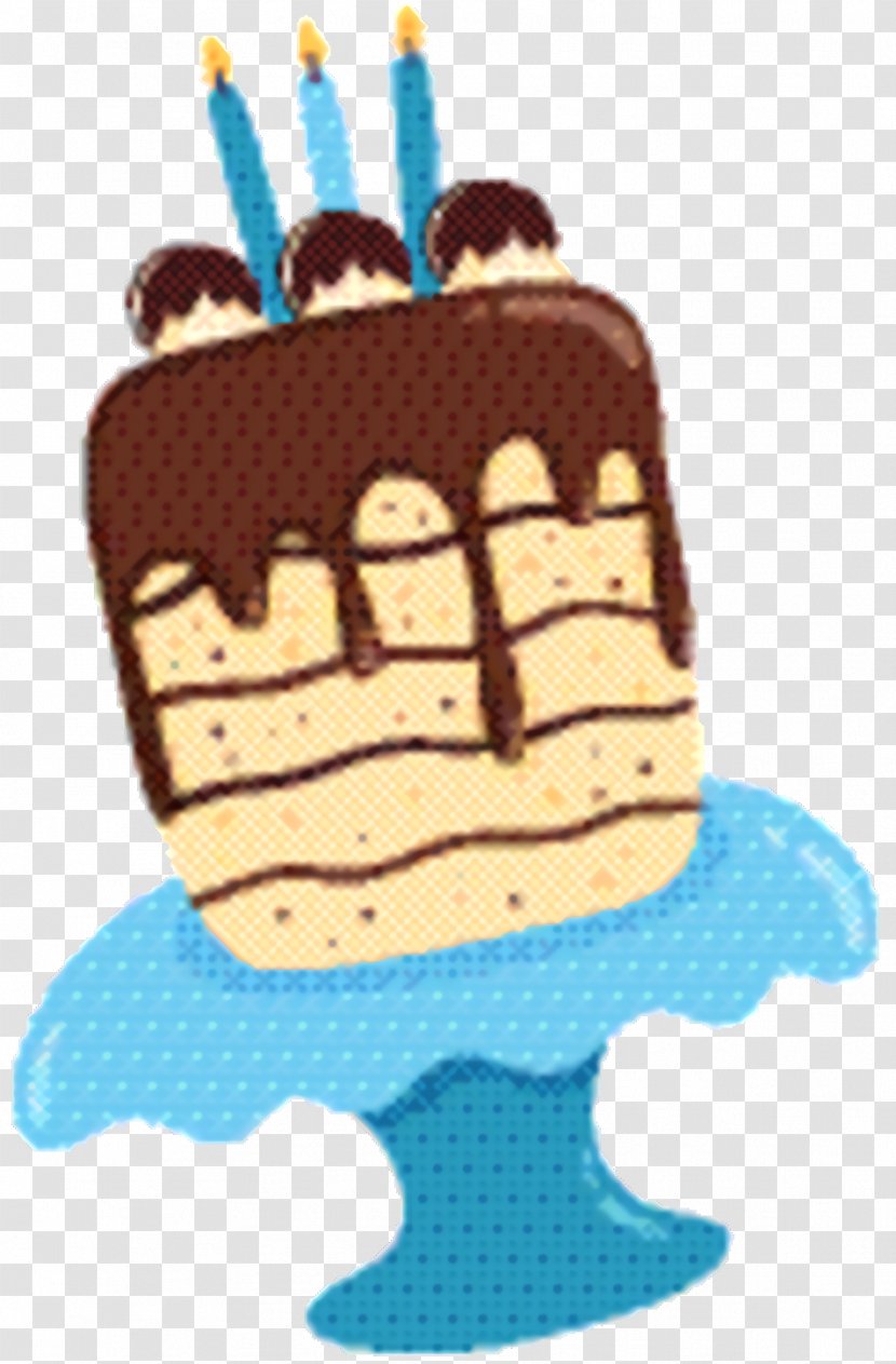 Cartoon Birthday Cake - Chocolate - Dish Decorating Transparent PNG