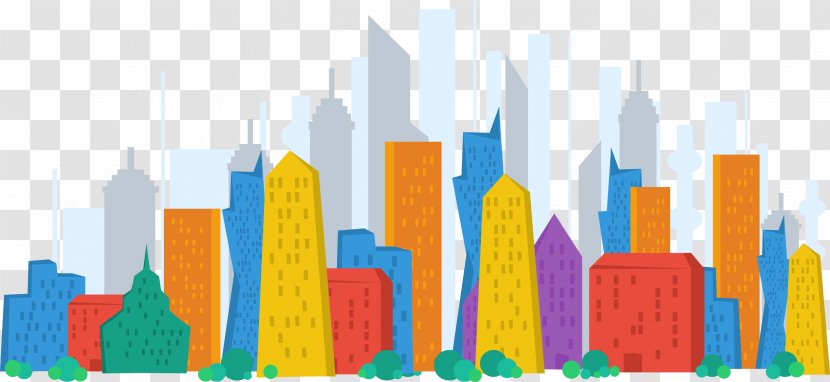 City - Color Vector Material Business Transparent PNG