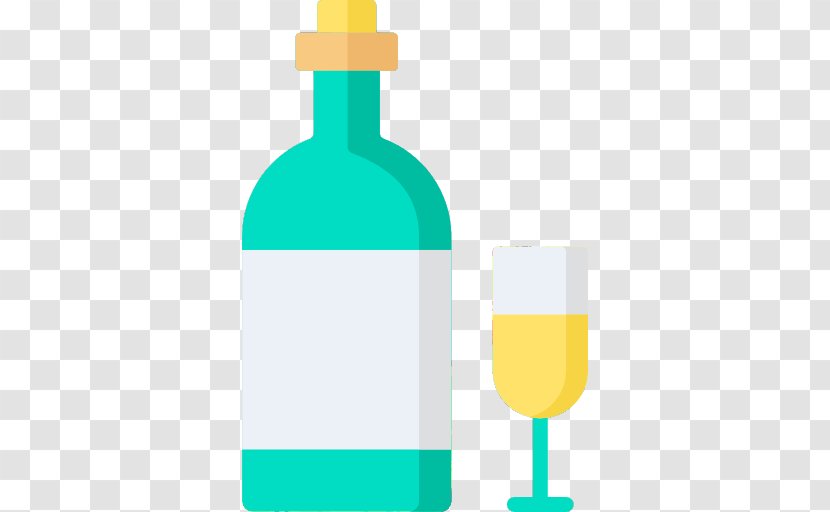 Bottle Wine Drink Drinkware Turquoise - Tableware Alcohol Transparent PNG