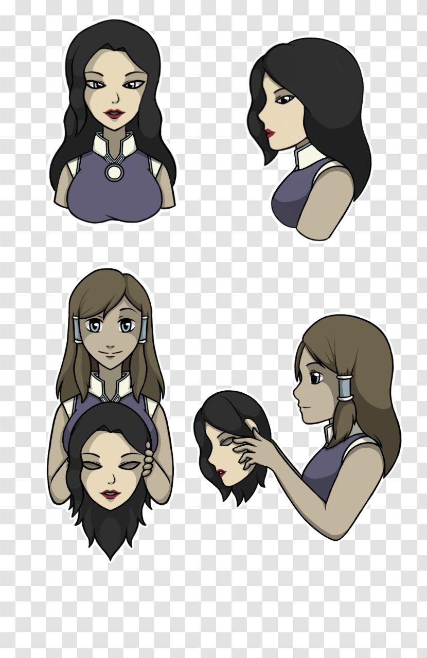 Asami Sato Korra Character DeviantArt Female - Silhouette - KorrA Transparent PNG