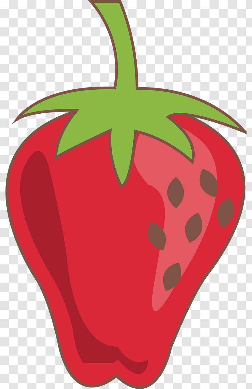 Strawberry Food Fruit Clip Art - Red - Seaweed Cartoon Transparent PNG