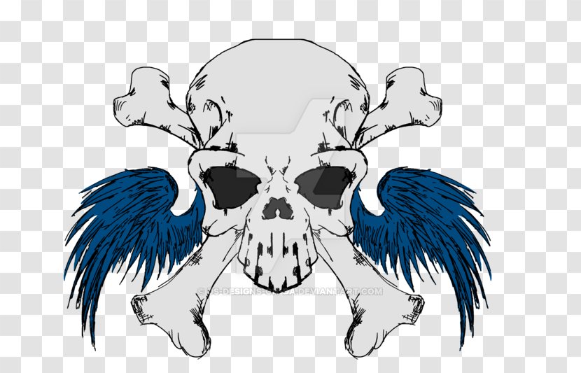 DeviantArt Skull - Art - SKULL WITH WINGS Transparent PNG