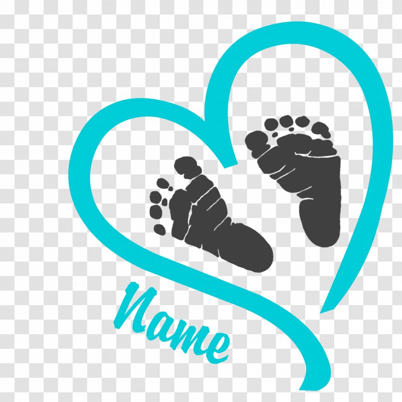 Footprint Infant Heart Clip Art - Feet Cliparts Transparent PNG