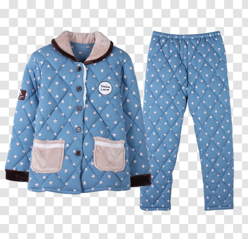 Pajamas Plaid Sleeve Jacket Outerwear - Nightwear Transparent PNG