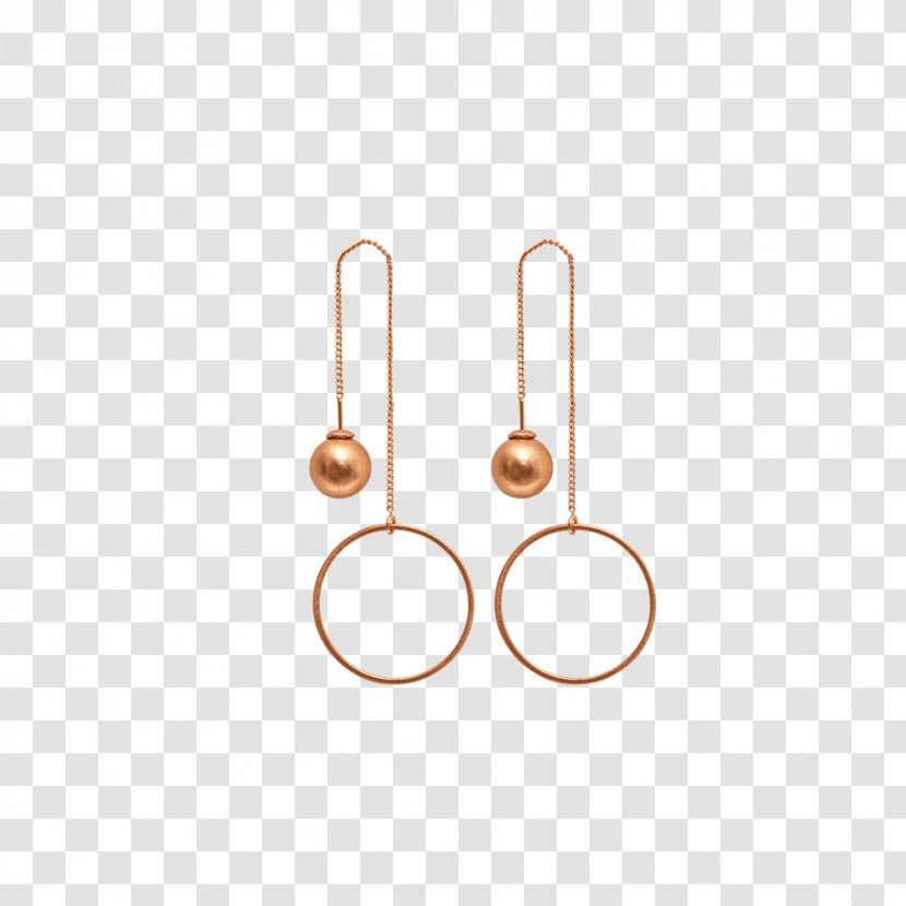 Earring Metal Gold Plating - Dotted Circle Material Transparent PNG